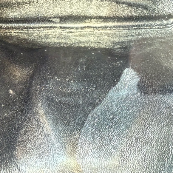 Yves Saint Laurent Black Croc-Embossed Crossbody Camera Bag Mini - Picture 10 of 10